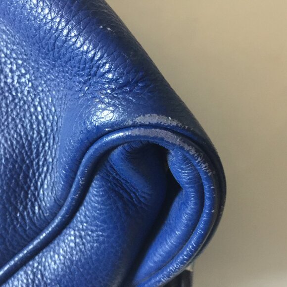 MICHEAL KORS LARGE BRIGHT BLUE SHOULDER BAG - Picture 4 of 5
